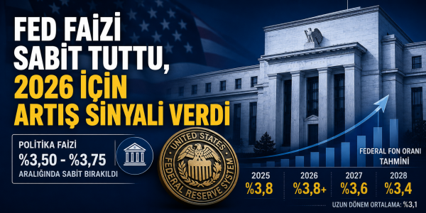 Fed Faizi Sabit Tuttu, 2026 İçin Artış Sinyali Verdi